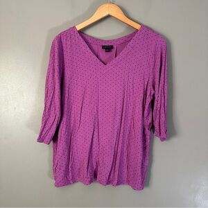 J.Jill Pink V-Neck Women's Top